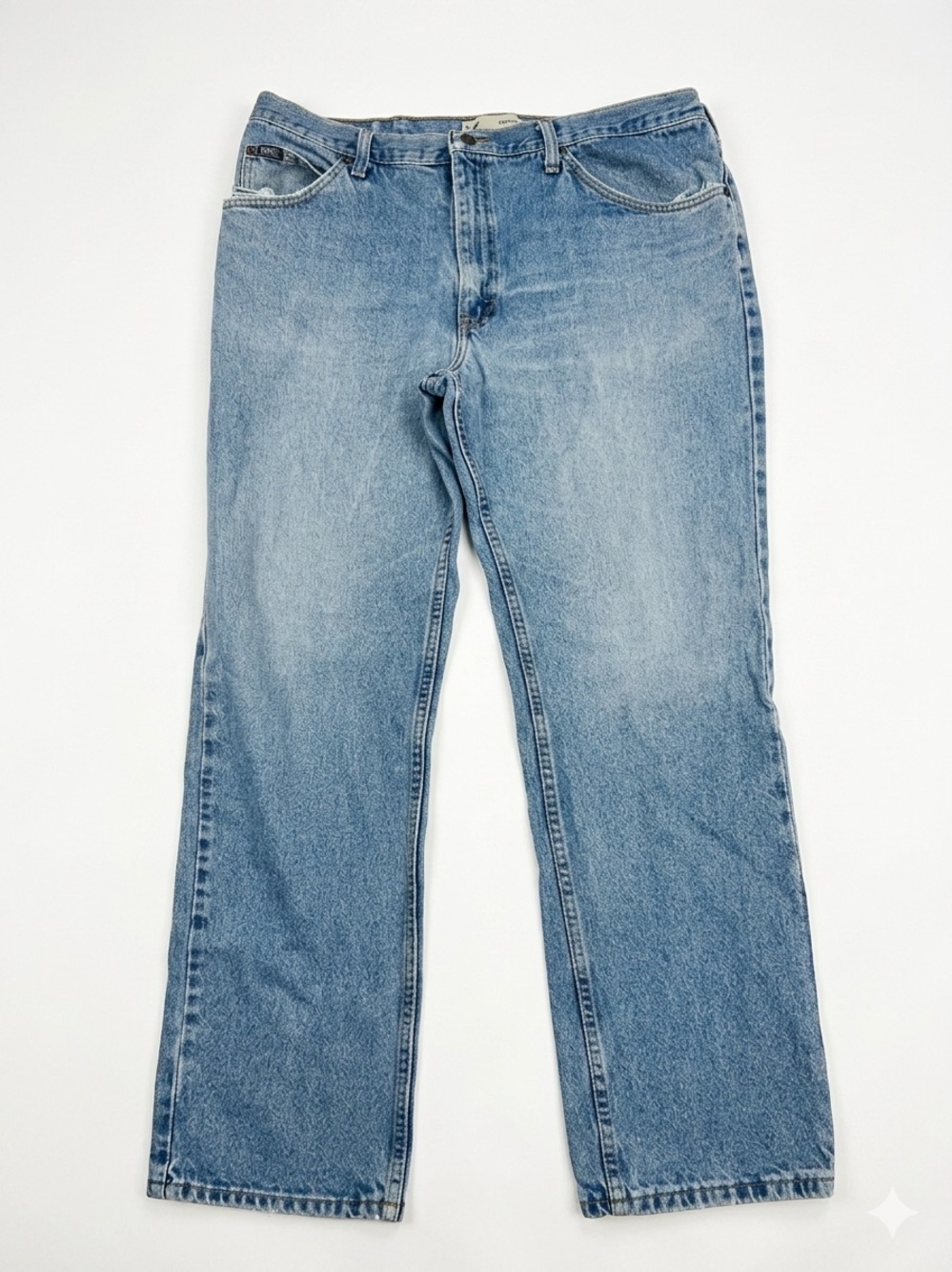 Lee Regular Fit Straight Leg Jeans Light Wash Denim Men's Size 40x32